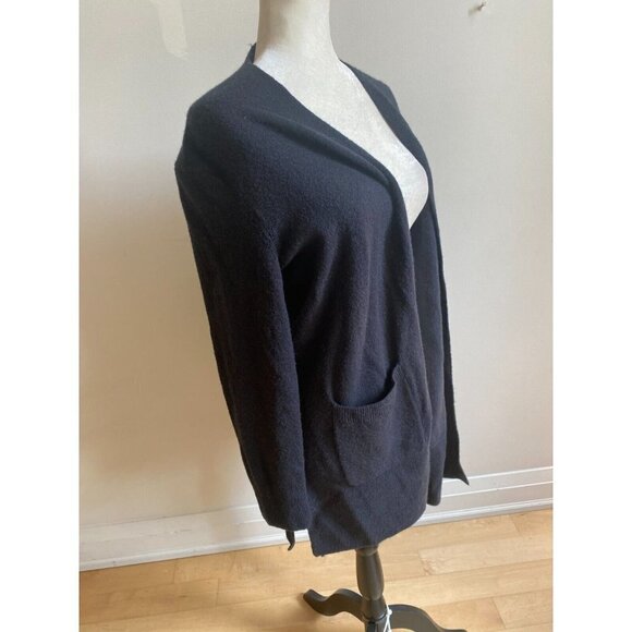 MADEWELL womens sz Small black cardigan sweater front patch pockets - Picture 3 of 8